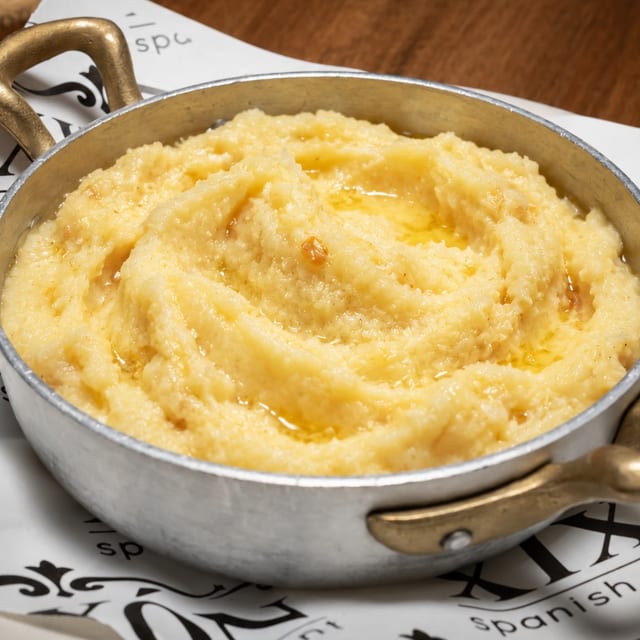 Pure de Patatas con Queso Manchego.