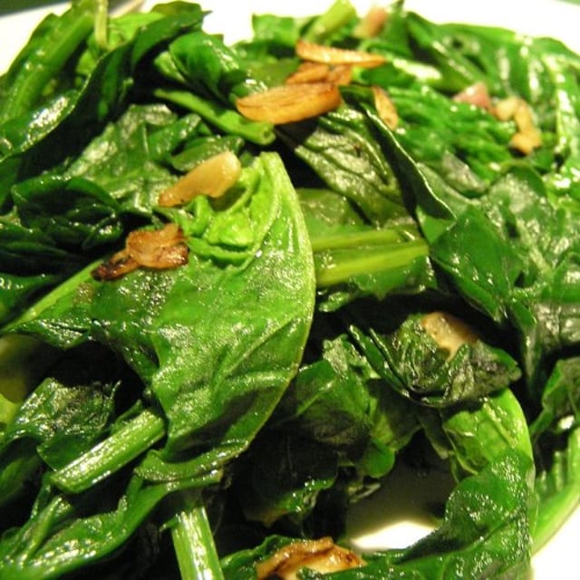 Espinacas Salteadas.