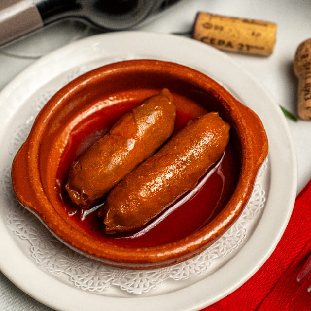 Chorizos a La Sidra.