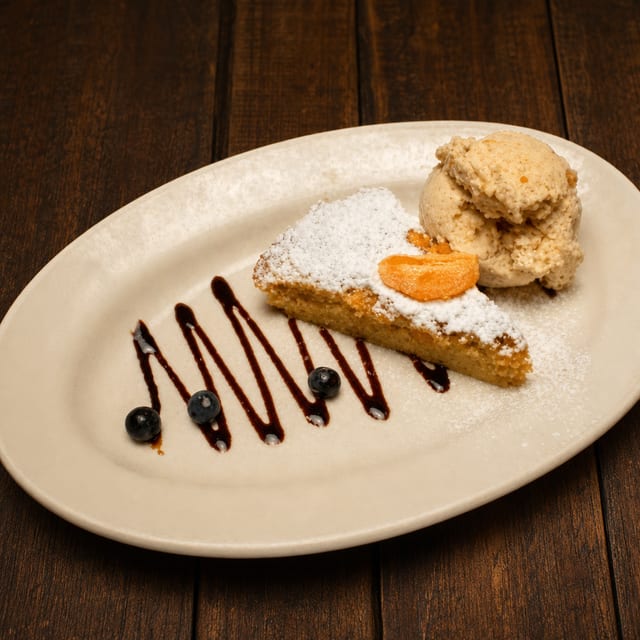 Tarta Santiago Con Helado.