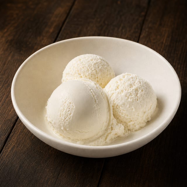 Helado De Vainilla.