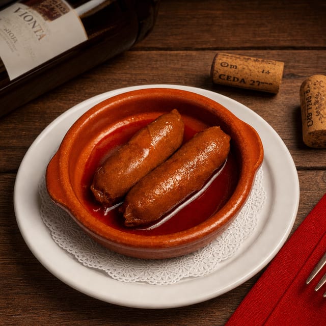 Chorizos a La Sidra.