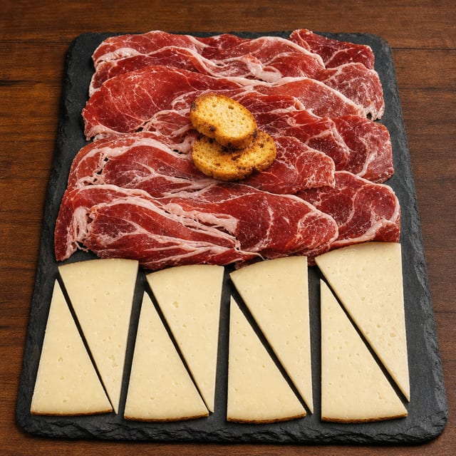 Queso Manchego & Jamon Serrano.