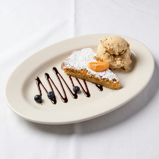 Tarta Santiago Con Helado.