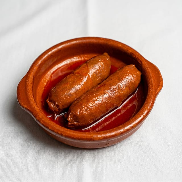 Chorizos a La Sidra.