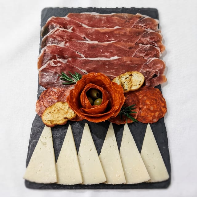 Jamon Serrano & Manchego & Chorizo.
