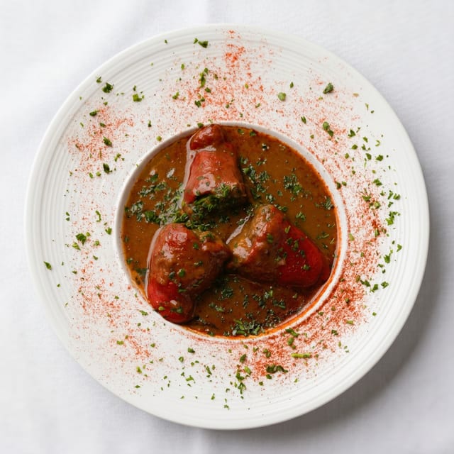 Piquillos Rellenos De Carnes.